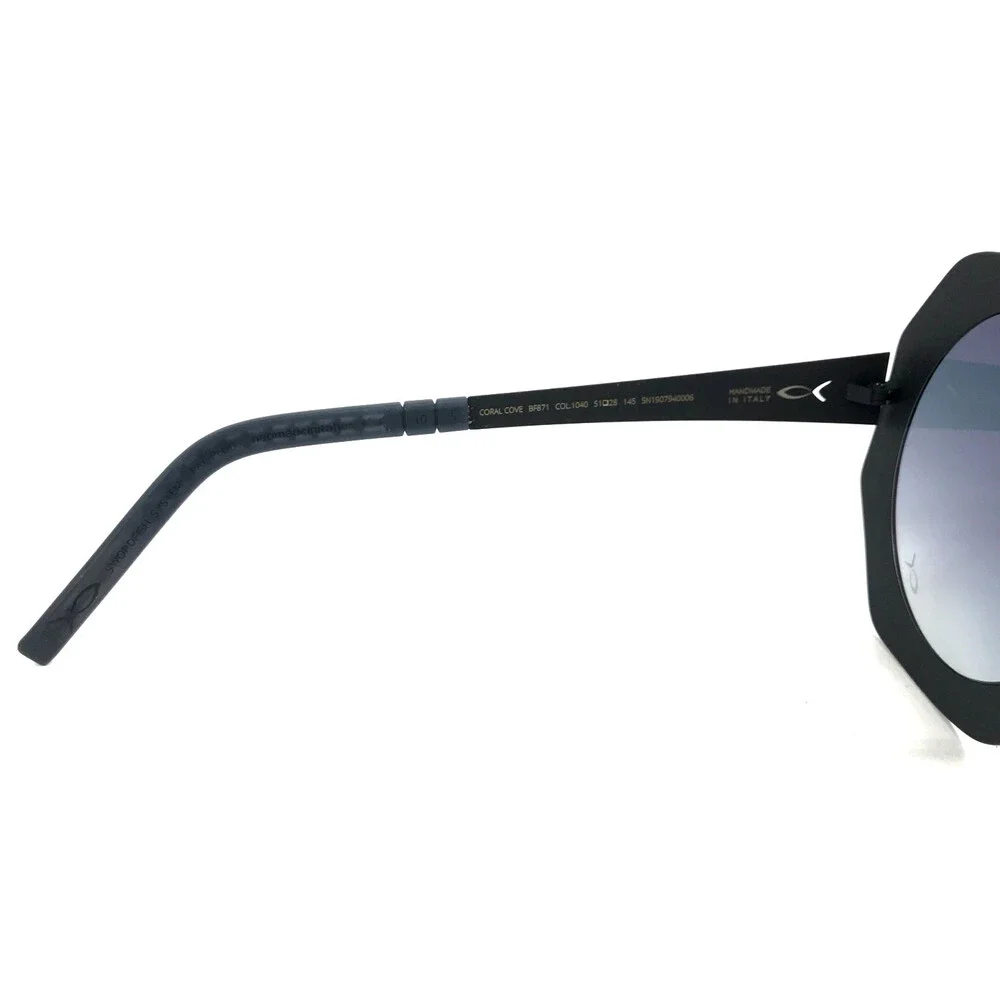 Blackfin Sunglasses CORAL COVE BF871 COL.1040 Black Gold w/ Blue Gradient Lenses